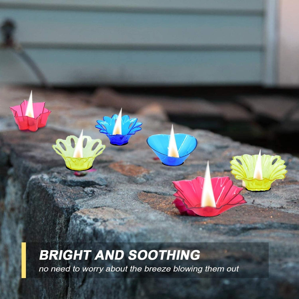 Collection of multi-shape, multicolor candle cups for special occasions.