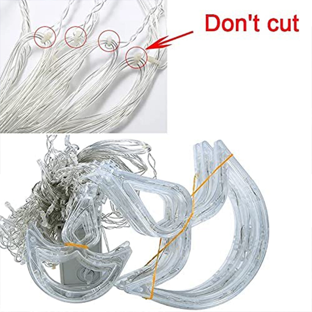 Decorative Window Curtain Lights with multiple flashing modes.