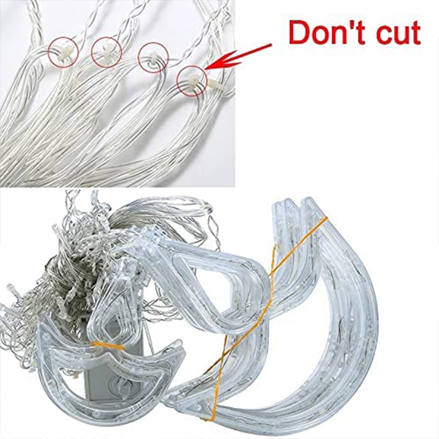 Decorative Window Curtain Lights with multiple flashing modes.