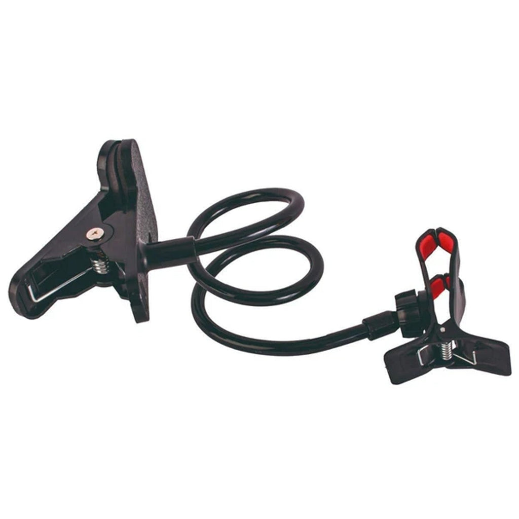 Versatile flexible phone stand, demonstrating full 360-degree rotation.