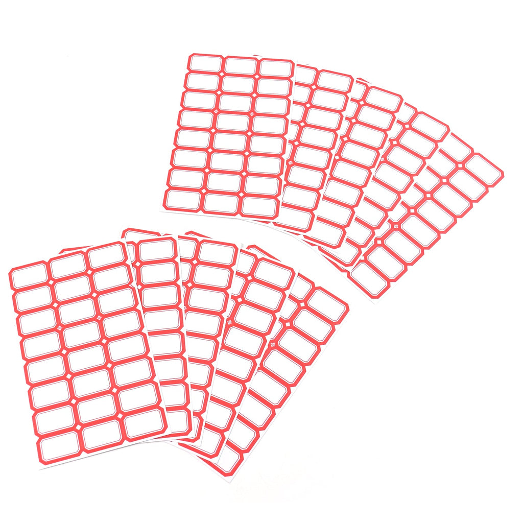 Multipurpose self-adhesive label sheets suitable for office and home organizing
