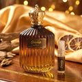 Long lasting perfume spray bottle showcasing rich oud fragrance