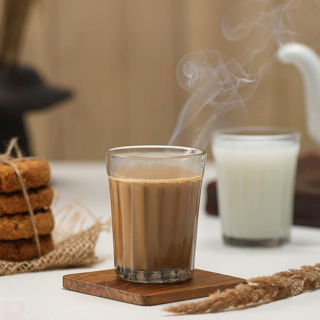 Clear polycarbonate chai pyali glasses for hot tea and coffee