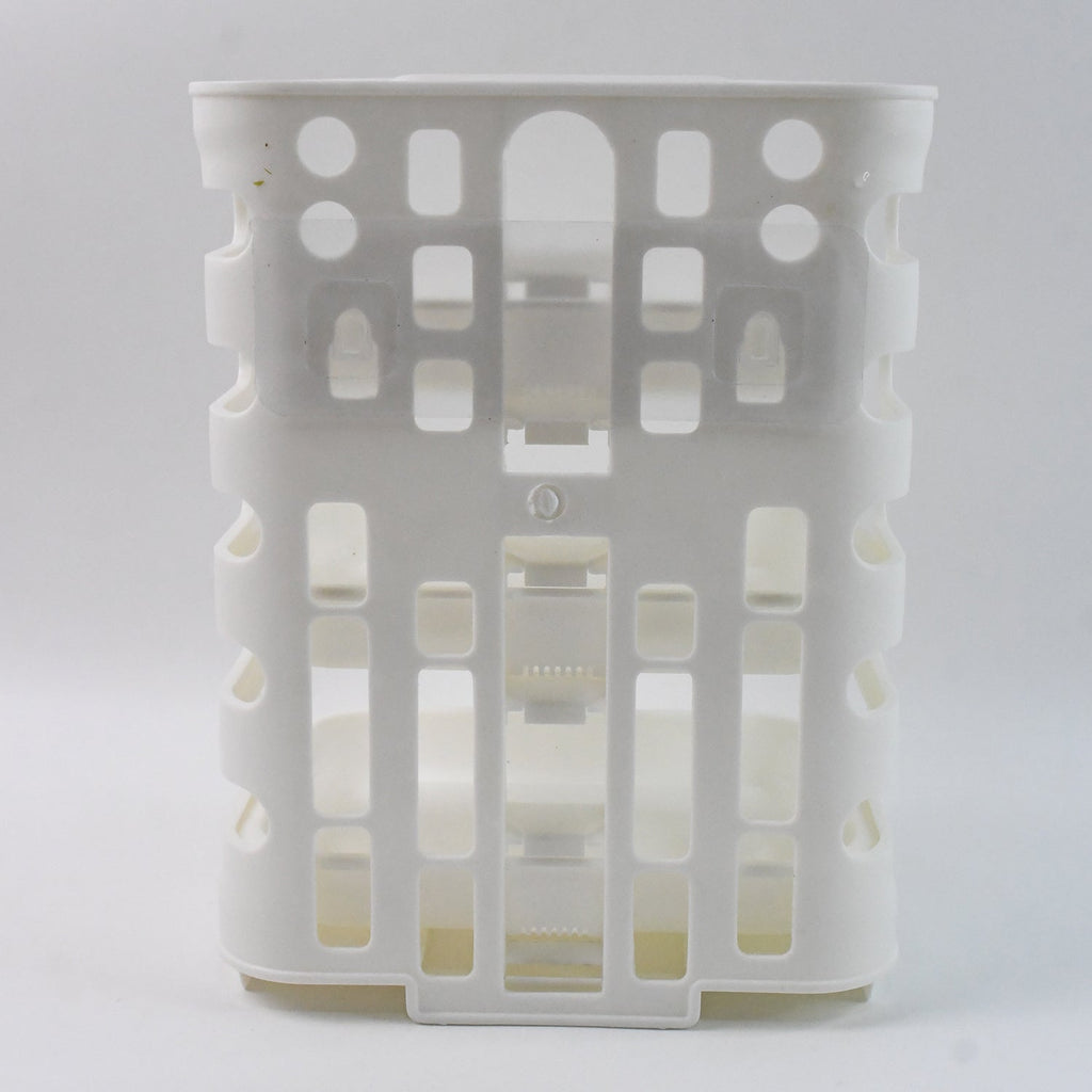 Plastic kitchen shelf organizer with three tiers for pantry storage