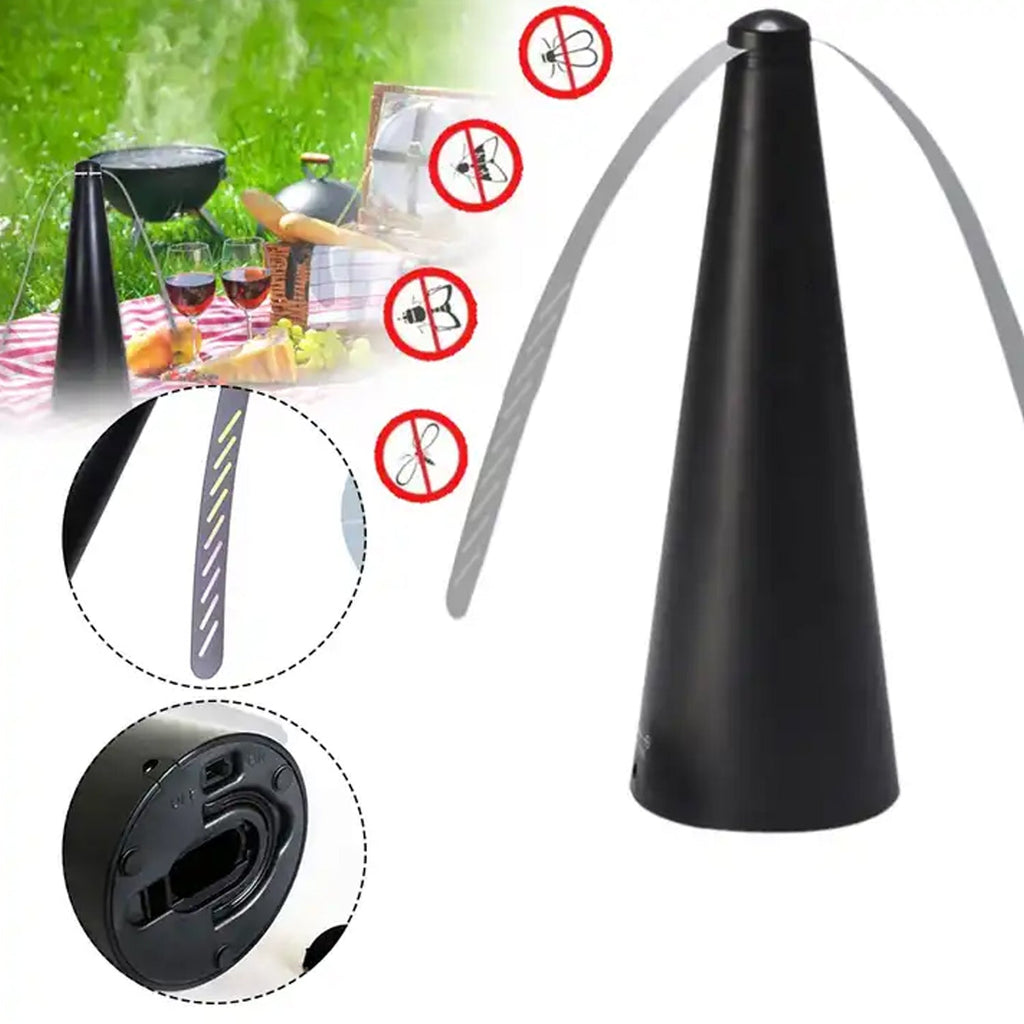 Compact and easy-to-use fly repellent device, perfect for any tabletop.