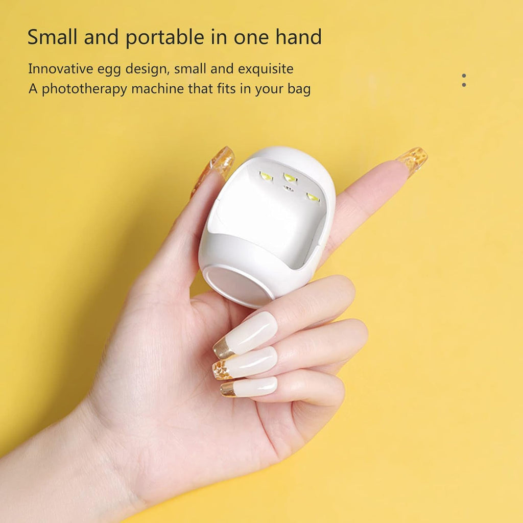 Compact Spark Cure LED nail dryer device for home use