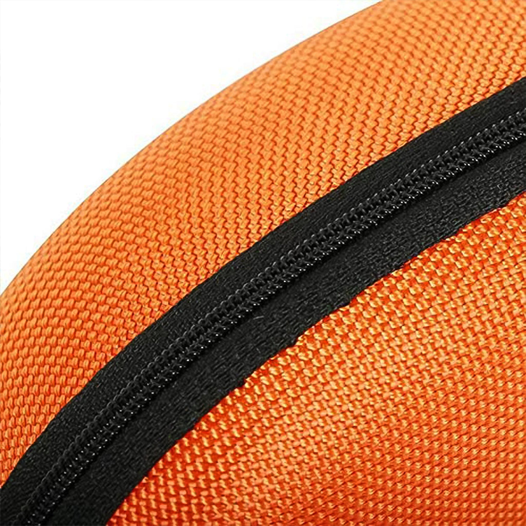 A close-up view of the sturdy zipper on the sunglasses hard case, emphasizing durability.