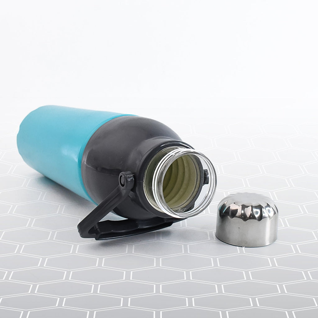 ChillQuench insulated plastic sports bottle with leakproof cap