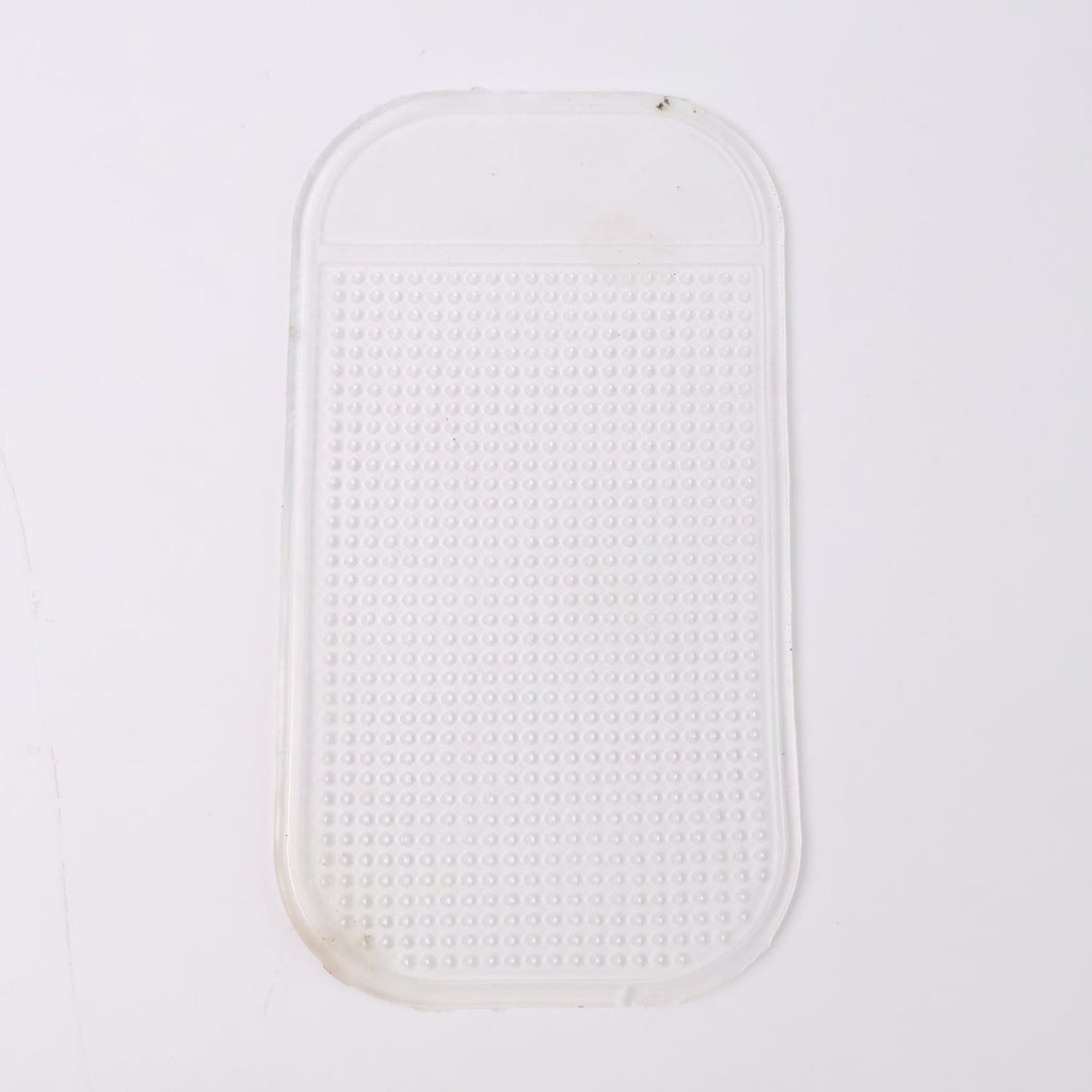 Clear anti-slip dashboard mat blending with vehicle interior