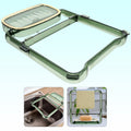 2-in-1 bathroom organizer with self-adhesive towel hanger and soap holder stand