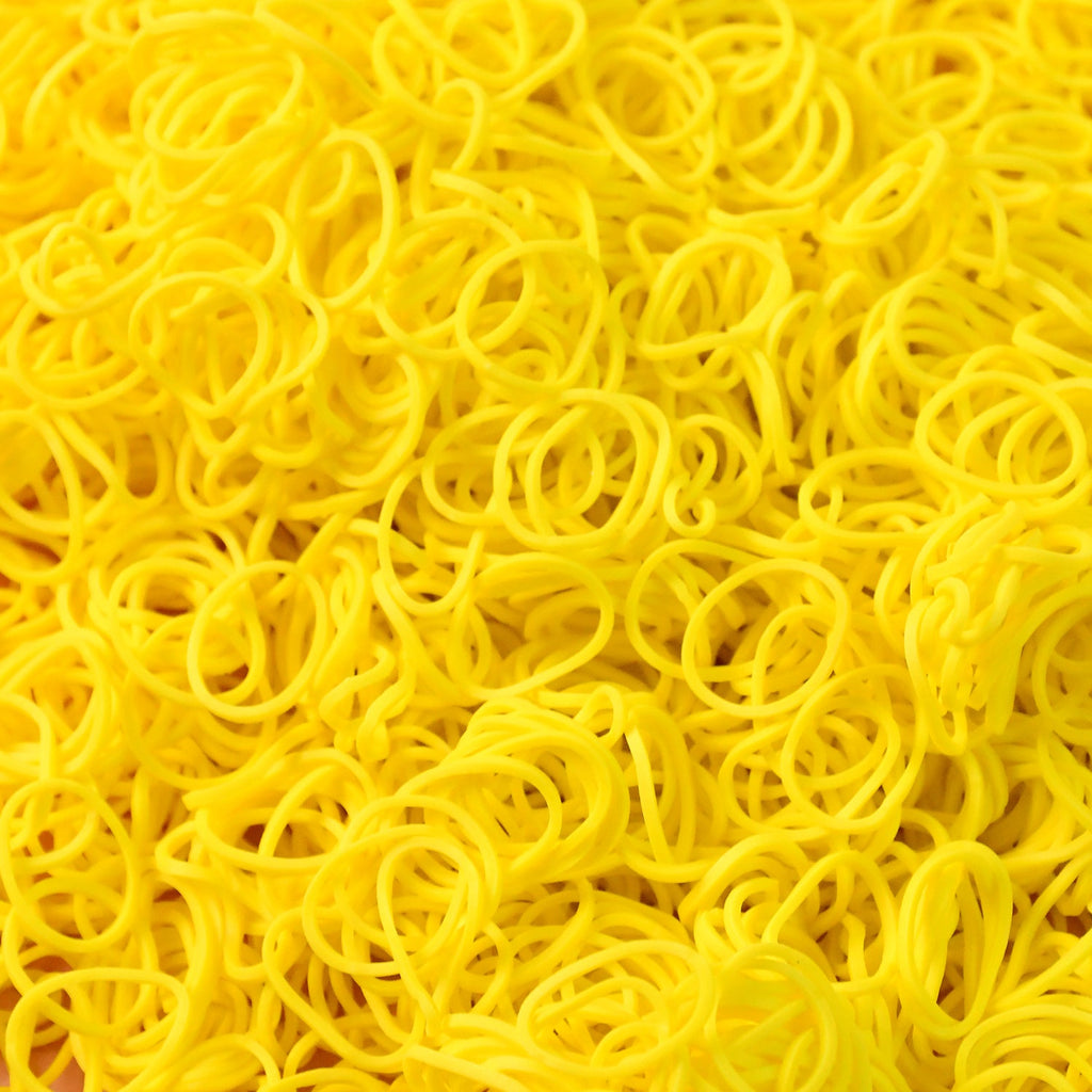 Close-up of premium elastic rubber bands made from high-quality rubber