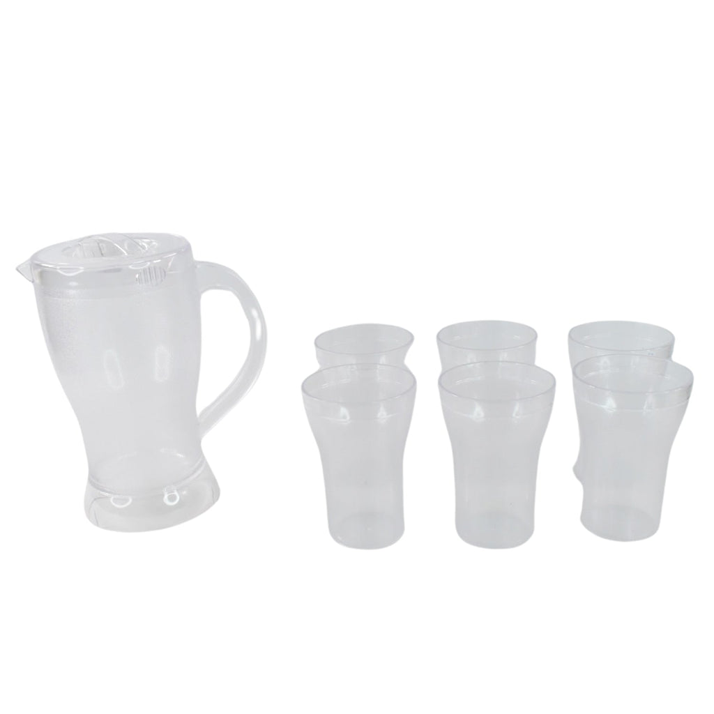 Elegant design lemon jug set with spill-resistant lid and sturdy handle