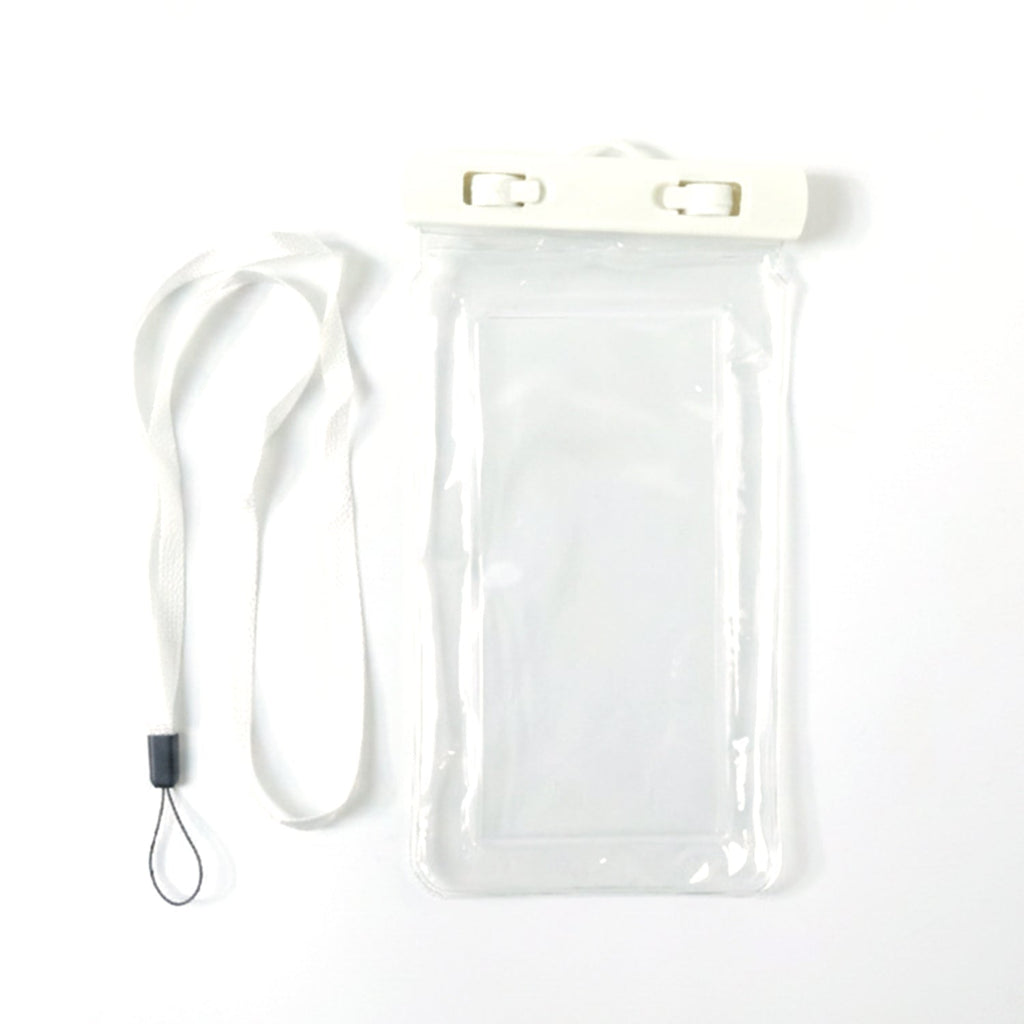 All-mobile size waterproof pouch close up with secure locking mechanism