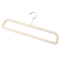 Slim profile velvet non-slip cloth hanger for multipurpose garment hanging