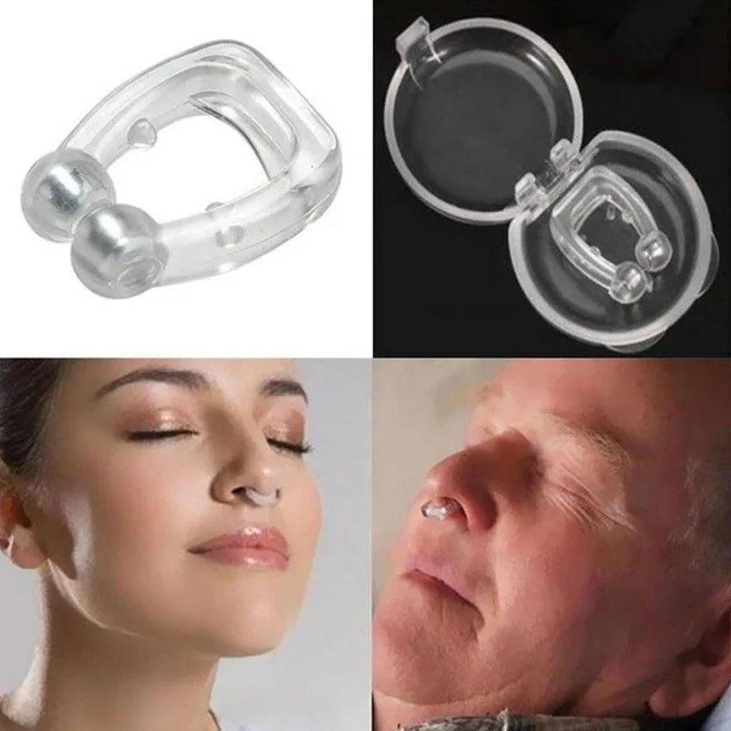 The gentle silicone anti-snore nose clip resting on a clean white surface.