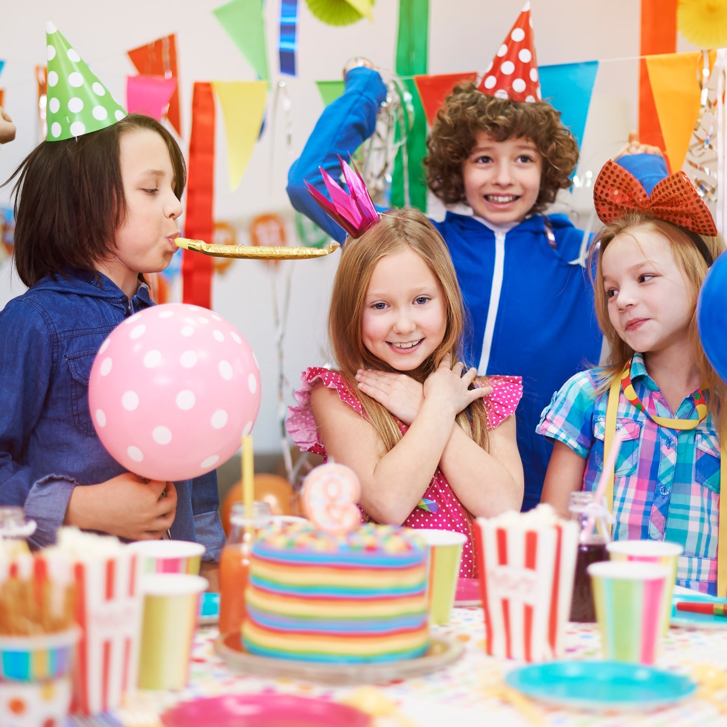 A collection of vivid Party Balloons ready for any festive occasion.