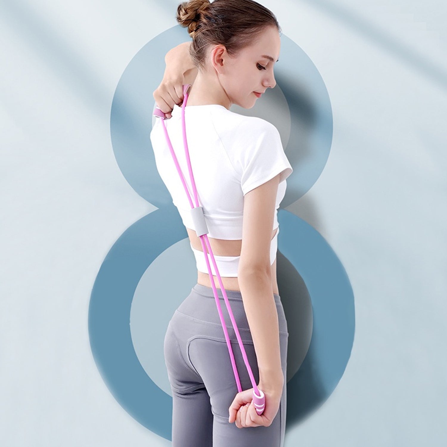 A multi-color resistance loop band for diverse exercise routines.