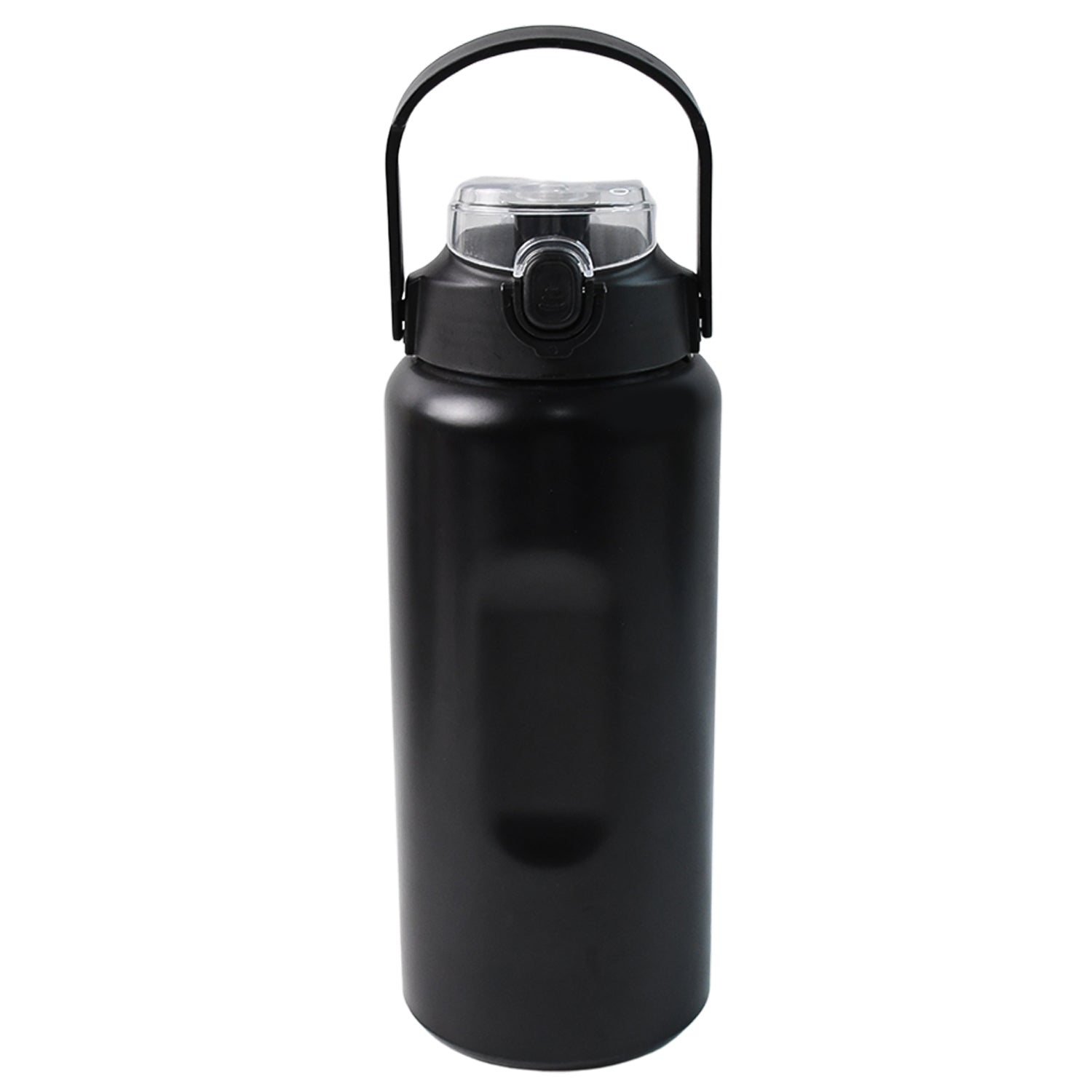 Dual wall insulated stainless steel flask holding hot and cold drinks