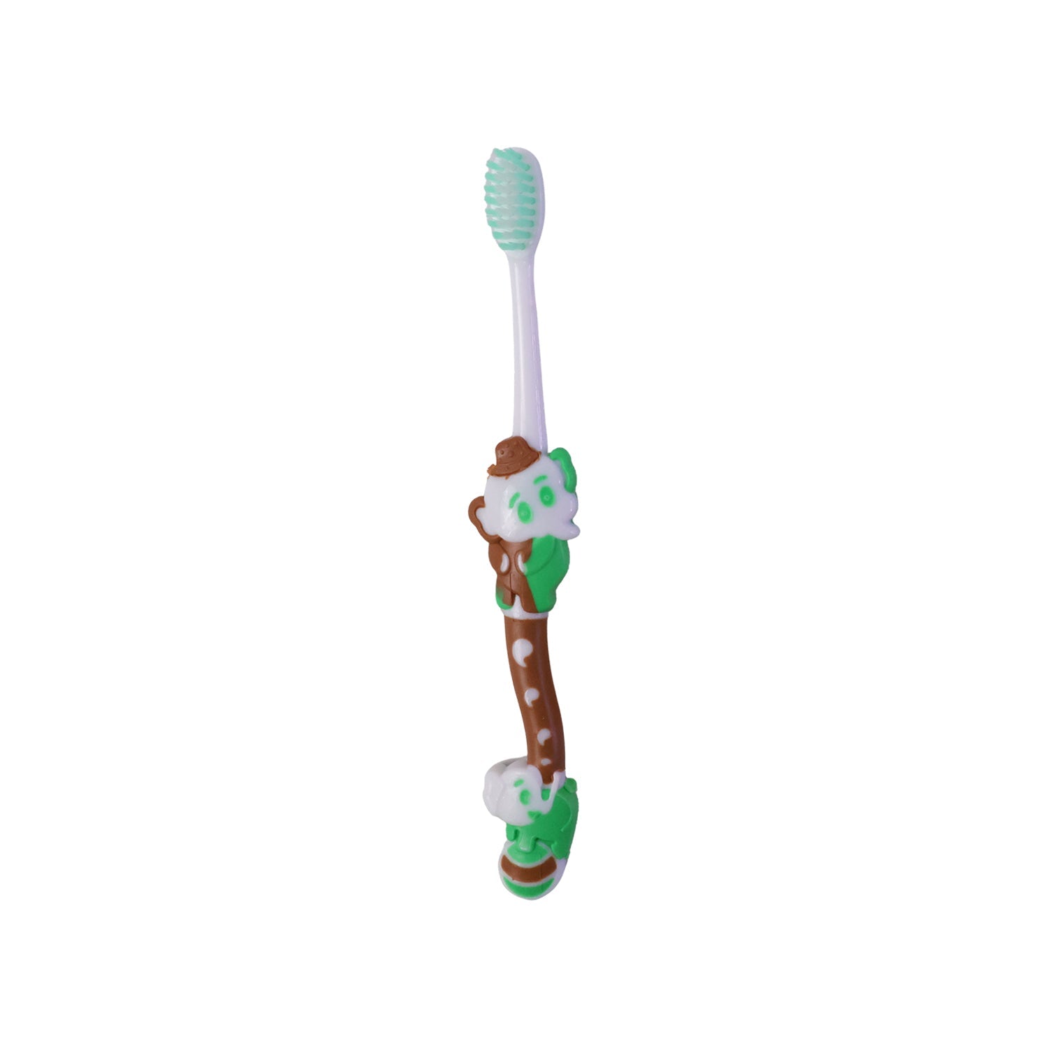 Kids toothbrush showing soft bristles and ergonomic grip for comfort