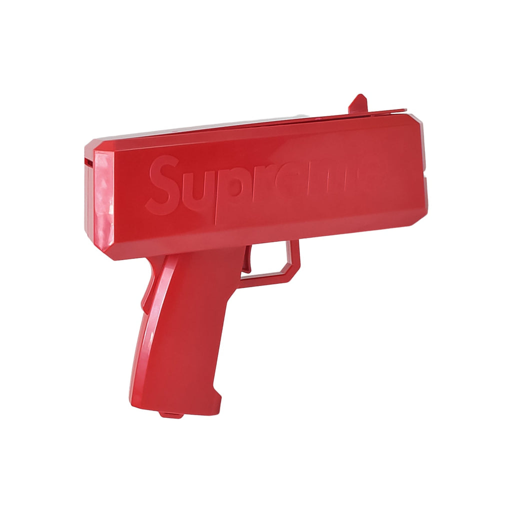 Close-up of the easy-to-use trigger on the money gun.