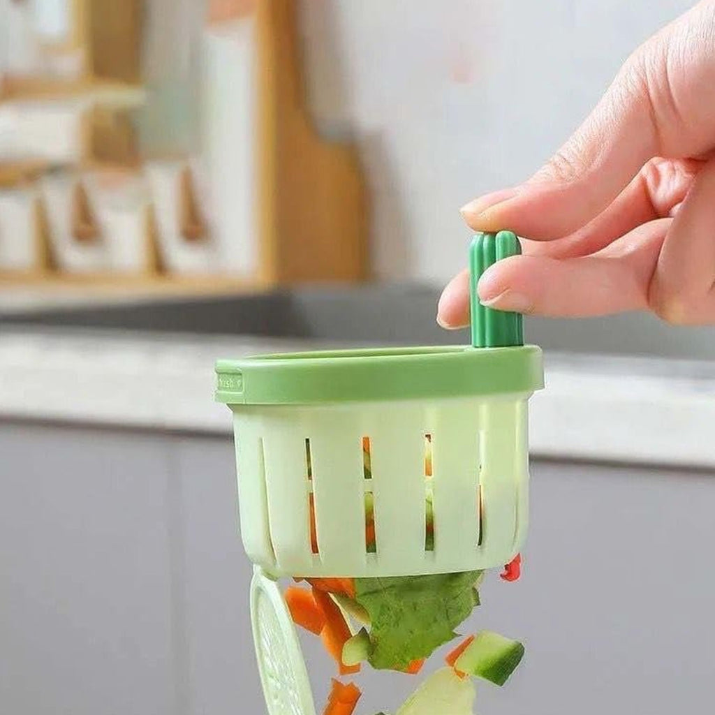 Detailed view of the plastic Kitchen Sink Drain Strainer components.