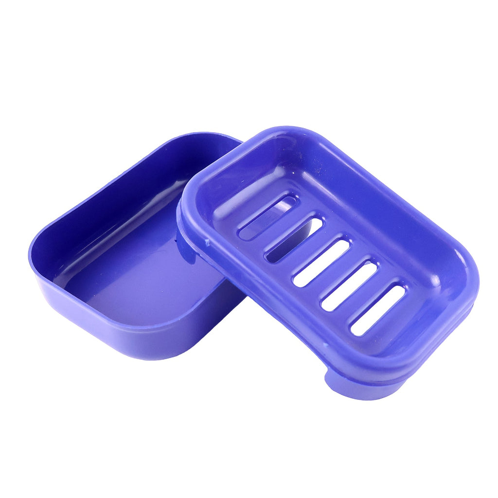 Premium blue plastic soap case suitable for gym and travel