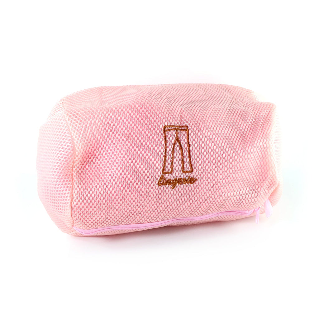 Laundry bag with breathable mesh fabric holding fragile clothing