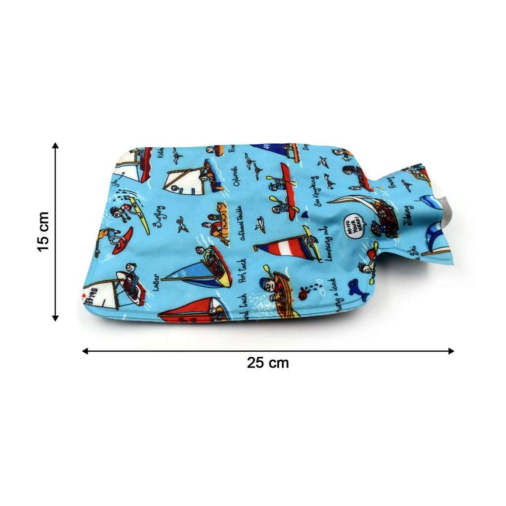Easy-to-fill hot water bottle designed for safe and consistent heat application.