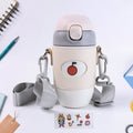 Insulated stainless steel coffee bottle 350ml with cartoon print design