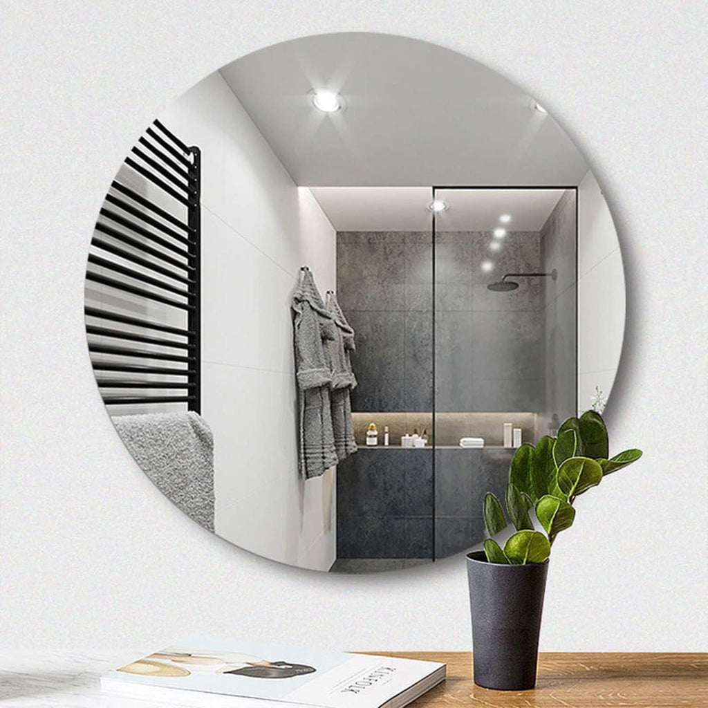 Square plastic mirror wall stickers used in room decoration