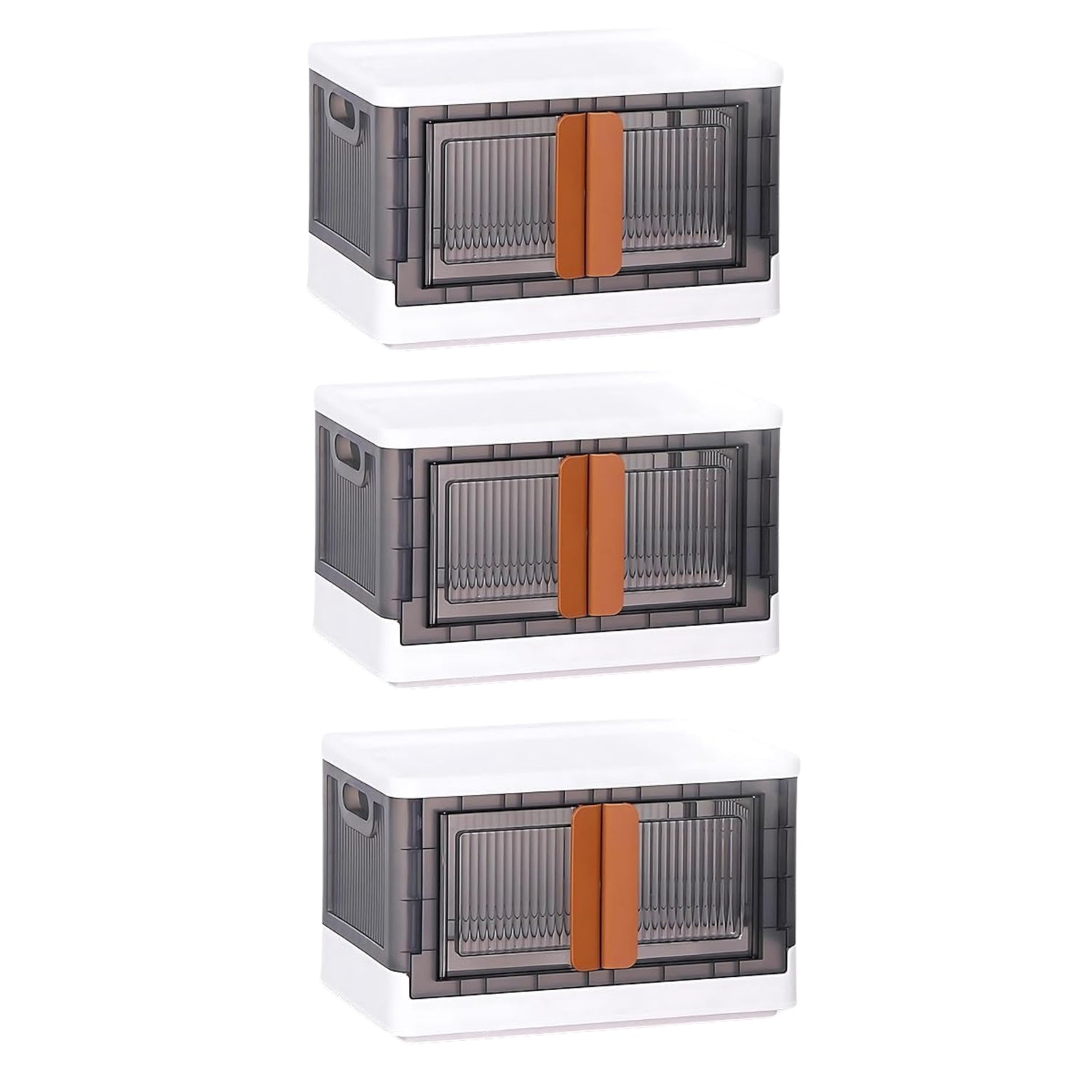 Modular black and white wardrobe storage organizer with moveable wheels