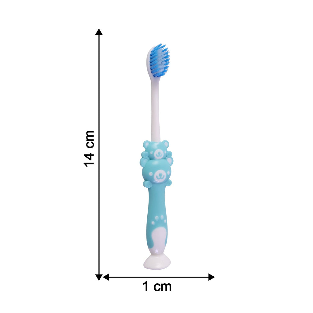 Kids' toothbrush and hammer toy displaying product dimensions