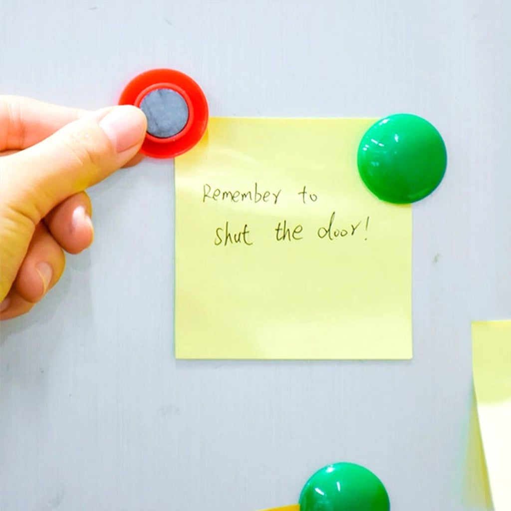 Pack of 200 colorful magnetic pins ready for use on whiteboards.