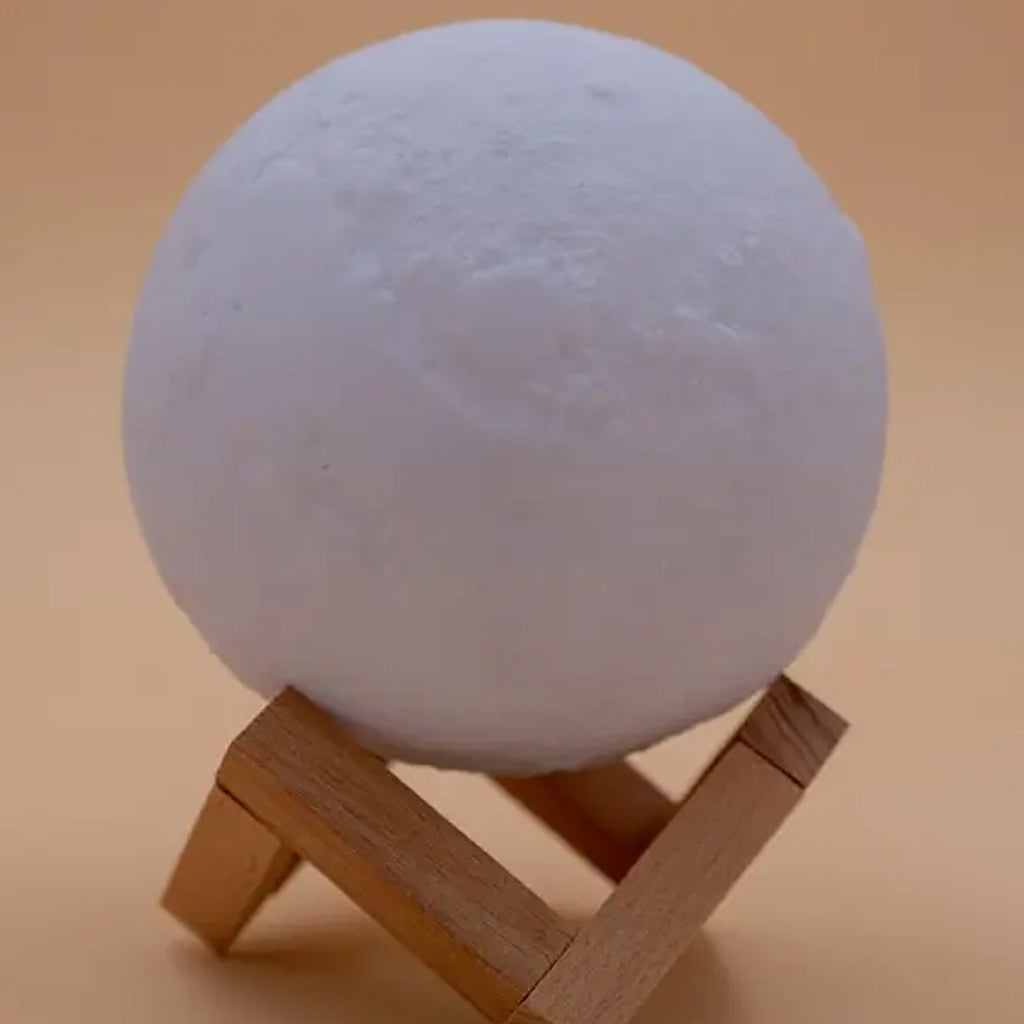 3D Moon Lamp Diffuser showing its water tank and internal components