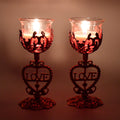 Elegant tea lights holder candle stand for dining table decoration