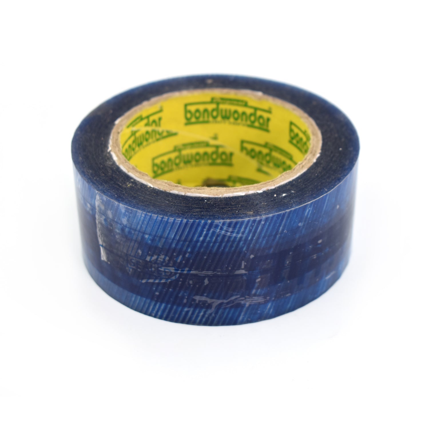 Roll of blue packaging tape with Flipkart print for reliable sealing.