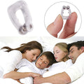 Silicone anti-snore nose clip with its compact mirror lid case.