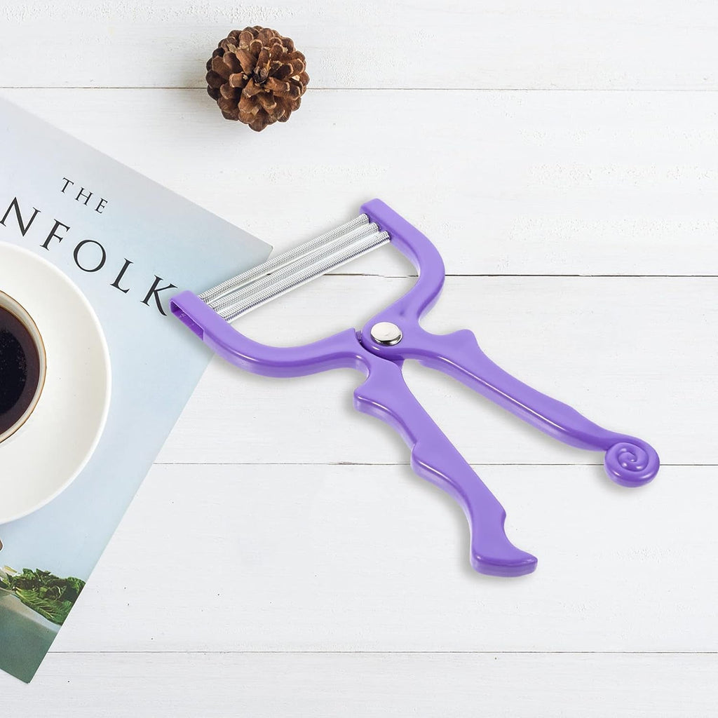 Facial hair remover threading tool in hand for easy hair removal