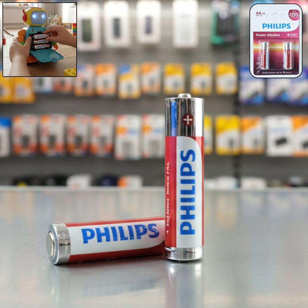 Two AA alkaline batteries side by side