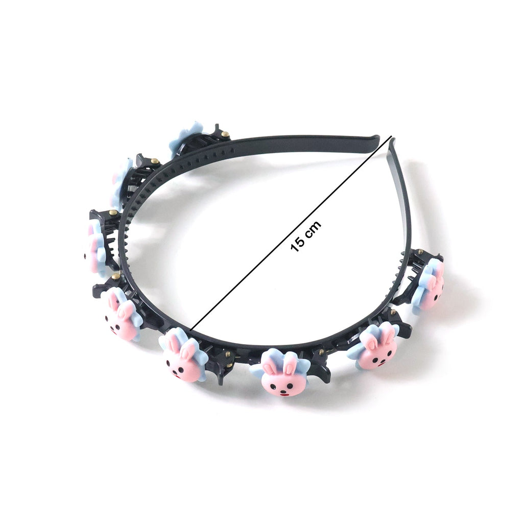 Girls bunny design headband with playful charm