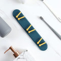 Efficient wall-mounted toothbrush holder with shelves and hooks for Indian bathrooms.