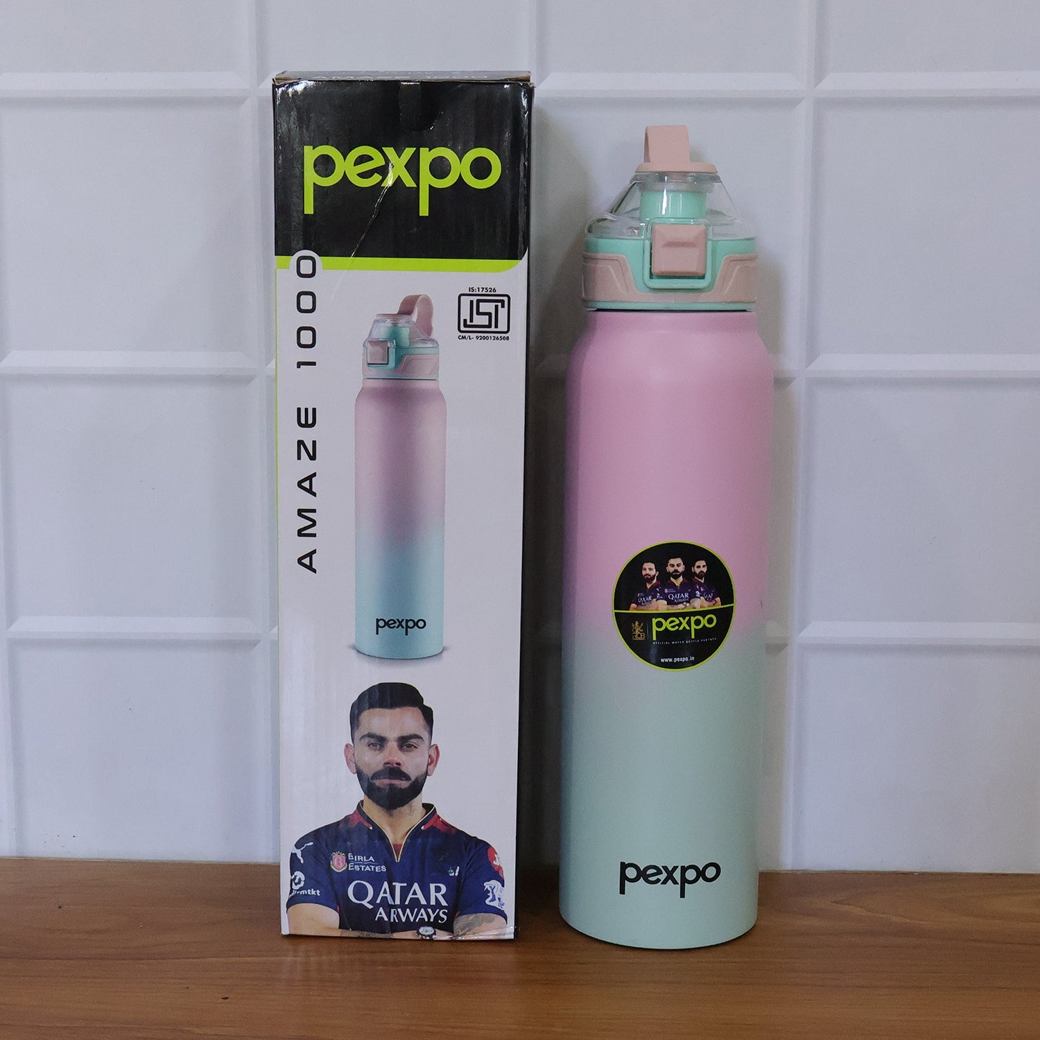Outdoor use of stainless steel water bottle with vibrant color options