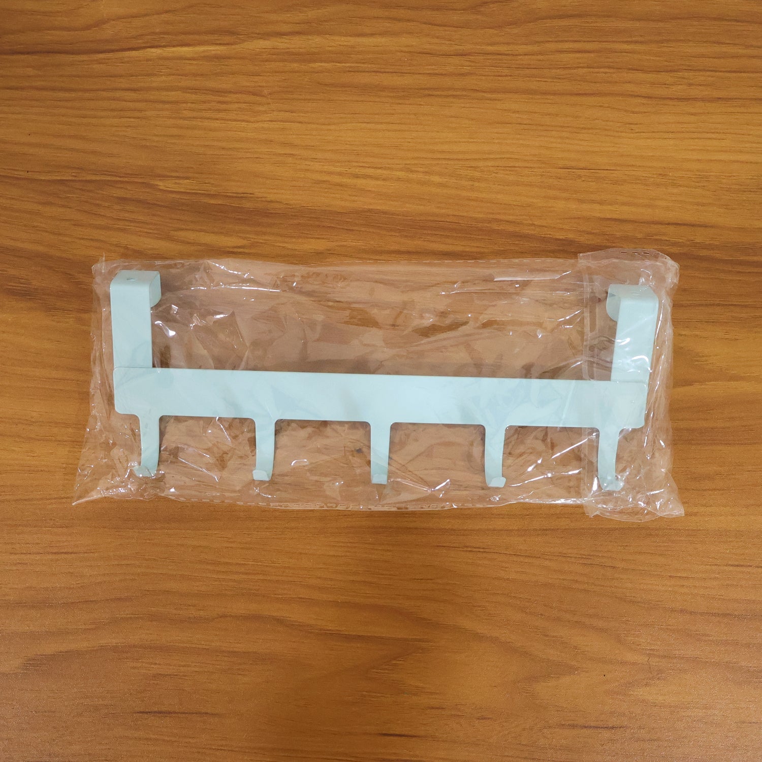 Entryway over door metal hook rack for bags and clothes