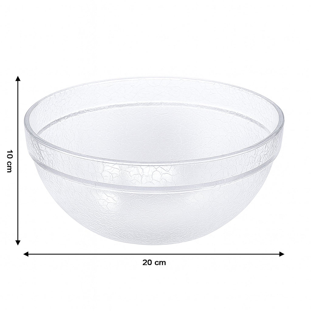 Textured plastic mixing bowl designed for stable idli batter preparation