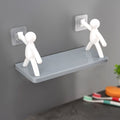 Cute floating wall shelf in a brown box design, perfect for home decor.