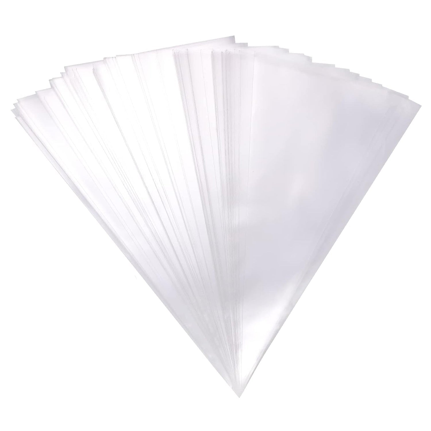 Disposable piping bag filled with cream ready for cake decorating