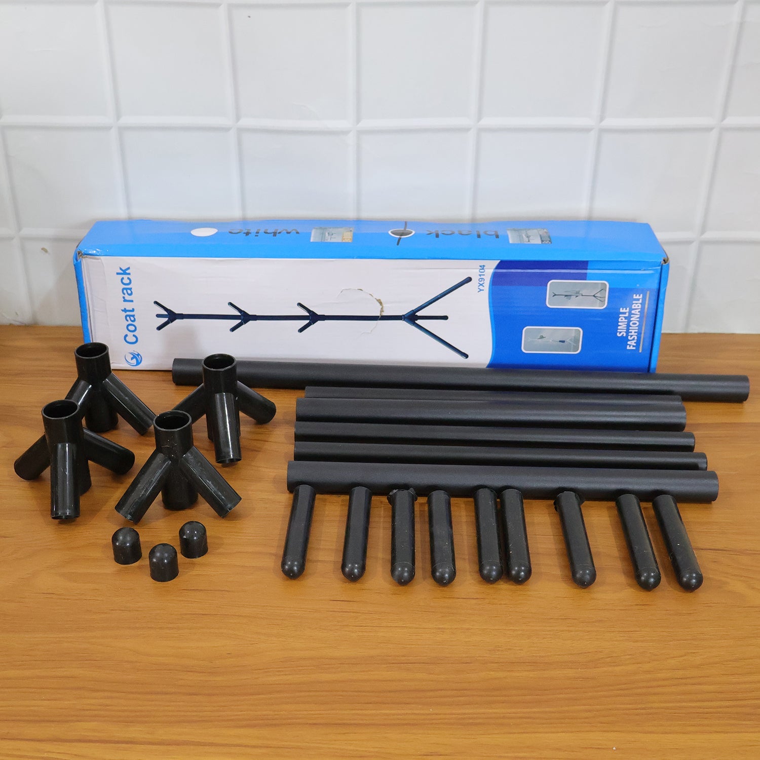 Multi-hook metal coat rack stand ideal for home and office organization
