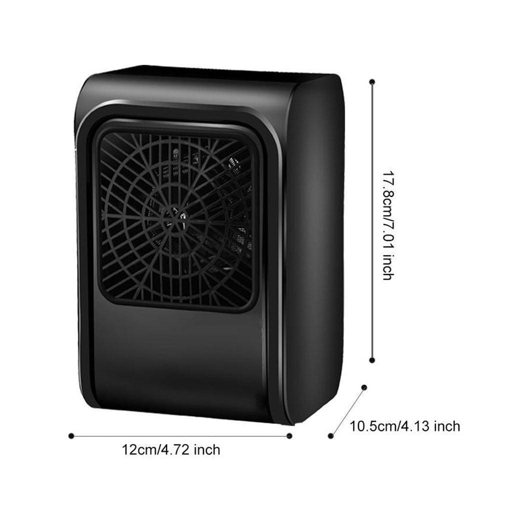 Portable room heater providing comfort in a cozy bedroom.