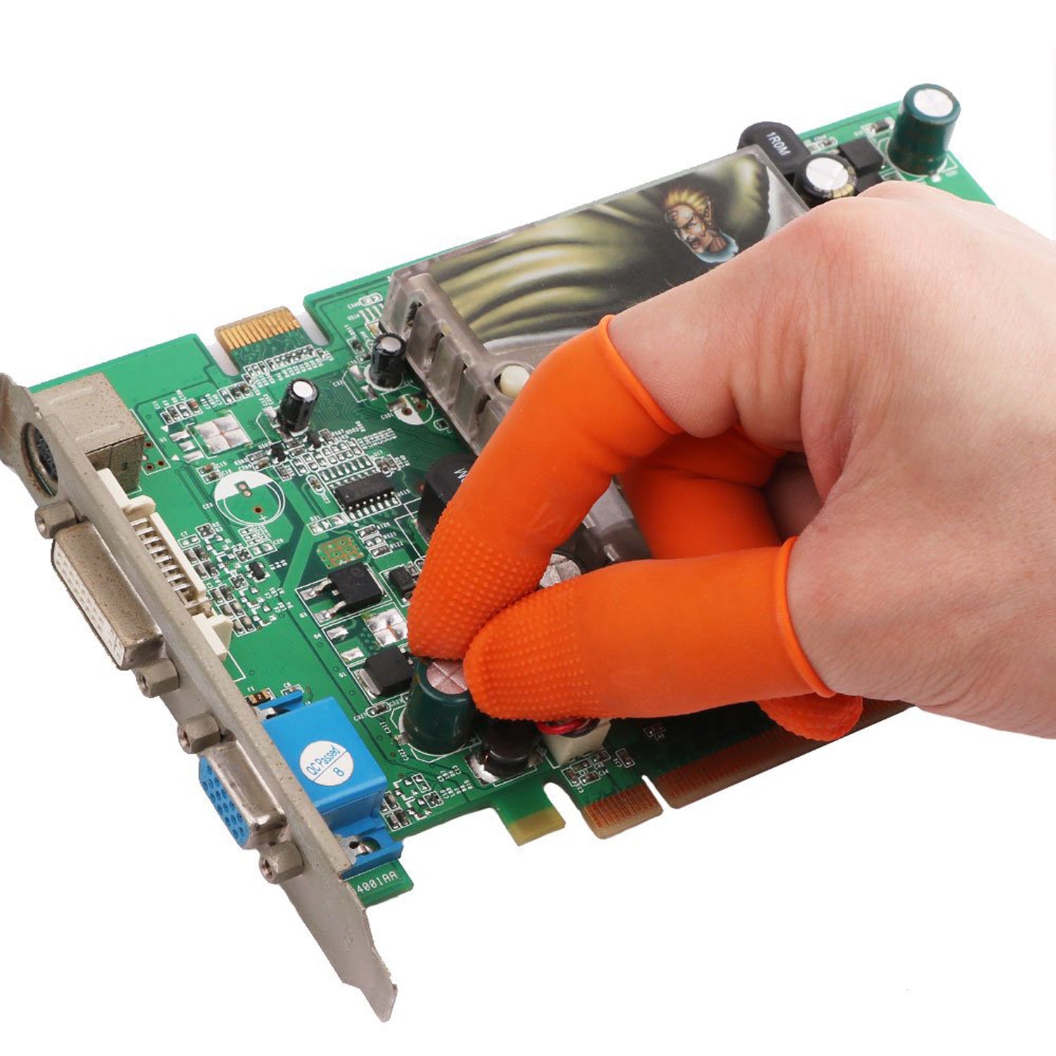 Rubber protective finger covers flexible for crafting and assembly work