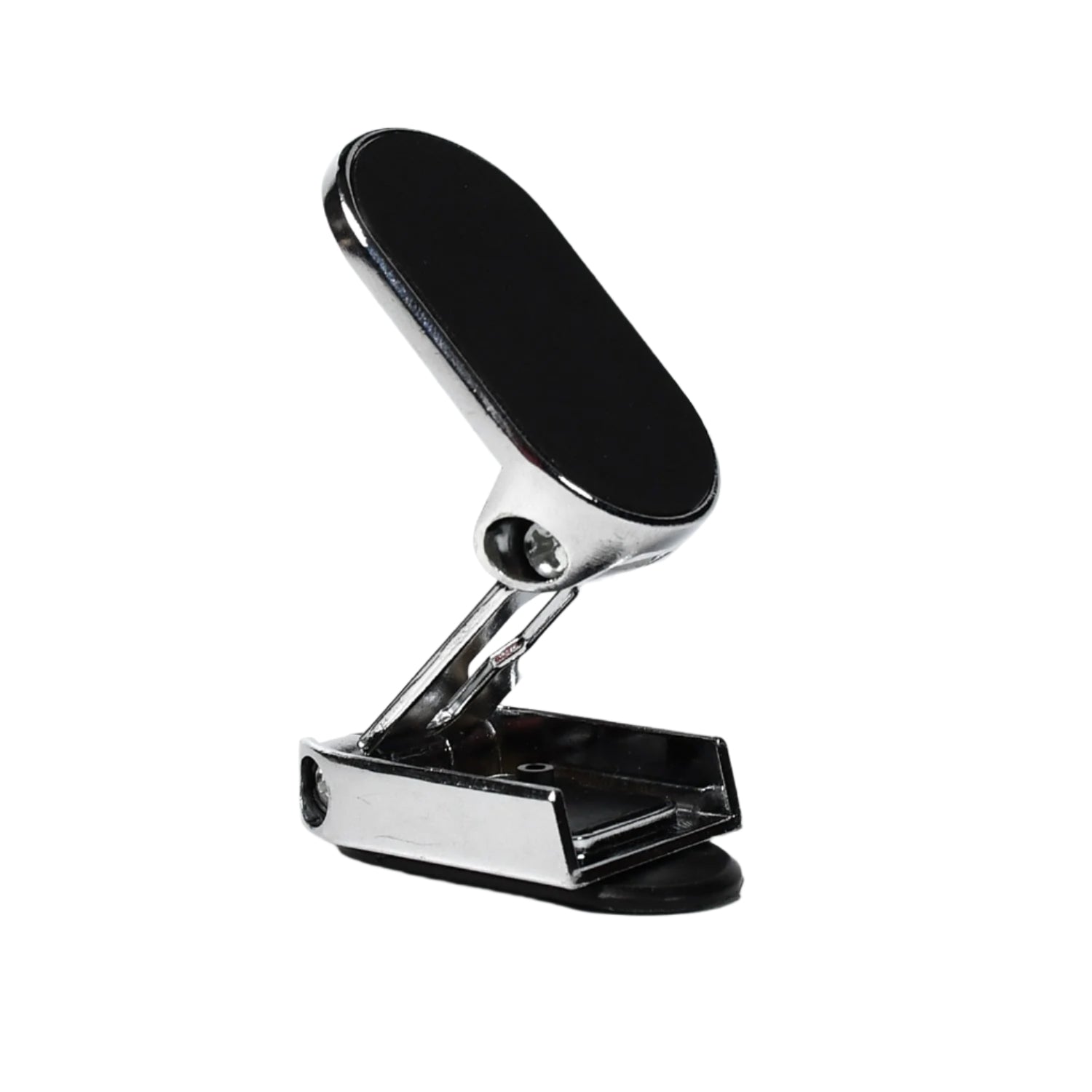 Side view of the 360° rotating magnetic car phone holder securely mounted.